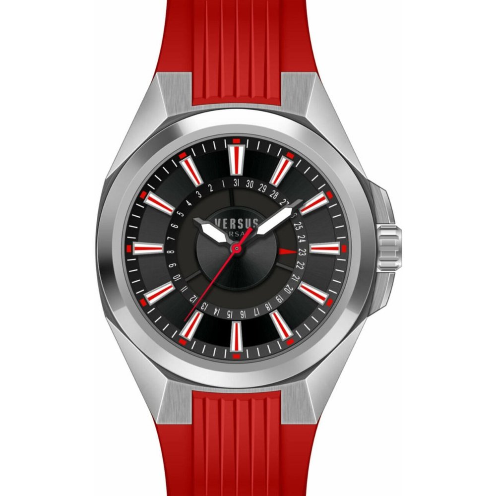 Versace Men's 44mm Steel Red Watch
